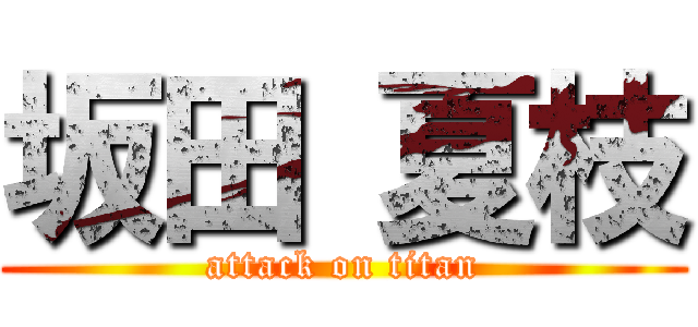 坂田 夏枝 (attack on titan)