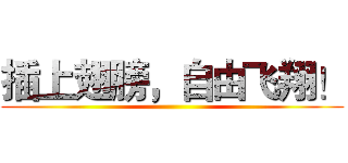 插上翅膀，自由飞翔！ ()