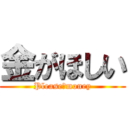 金がほしい (Please　money)