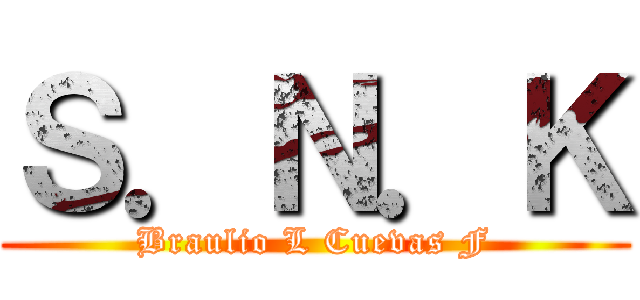 Ｓ．Ｎ．Ｋ (Braulio L Cuevas F)