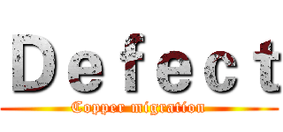 Ｄｅｆｅｃｔ (Copper migration)