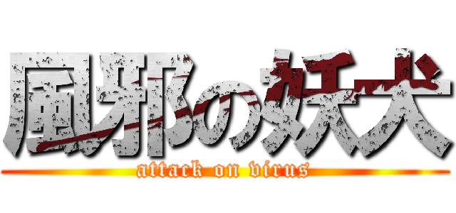 風邪の妖犬 (attack on virus)