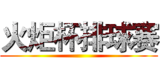 火炬杯排球赛 ()