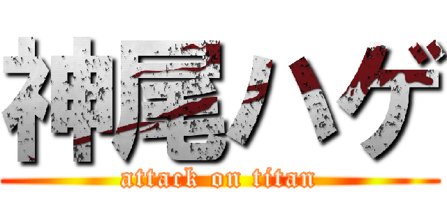 神尾ハゲ (attack on titan)