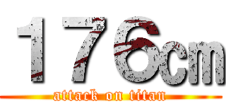 １７６㎝ (attack on titan)