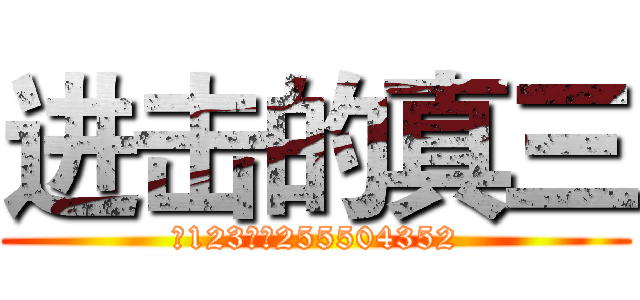 进击的真三 (真123群：255504352)