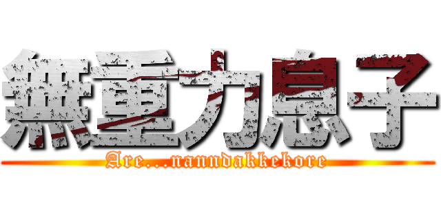 無重力息子 (Are...nanndakkekore)