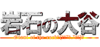 岩石の大谷 (Otani of the rock凹(｡･ˇ凸.ˇ･｡)凹)