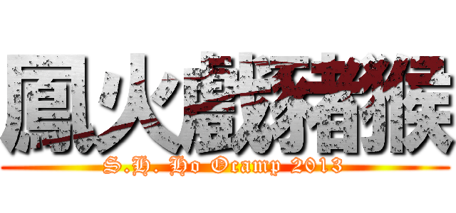 鳳火戲豬猴 (S.H. Ho Ocamp 2013)