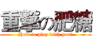 重撃の肥糖 (How to play with you?)