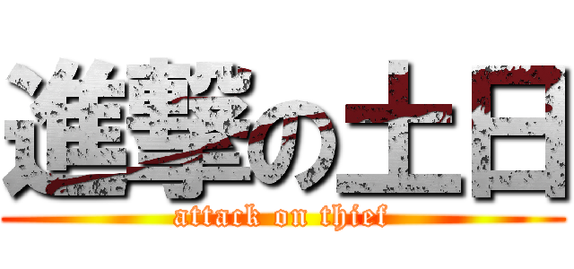 進撃の土日 (attack on thief)