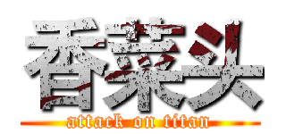香菜头 (attack on titan)