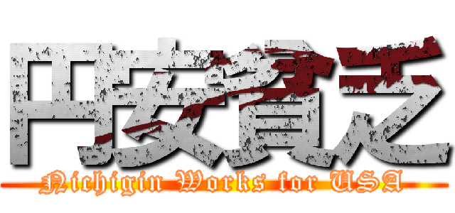 円安貧乏 (Nichigin Works for USA)
