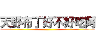 天野布丁好不好吃阿 ()