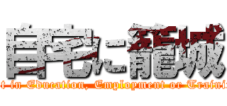 自宅に籠城 (Not in Education, Employment or Training)