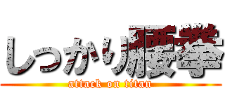 しっかり腰拳 (attack on titan)