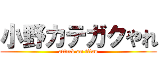 小野カテガクやれ (attack on titan)