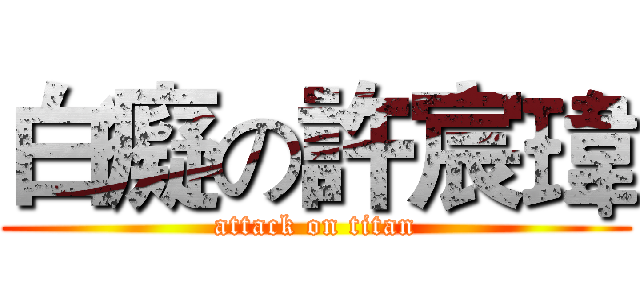 白癡の許宸瑋 (attack on titan)