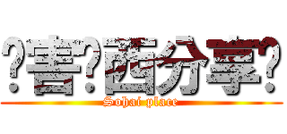 傻害东西分享处 (Sohai place)
