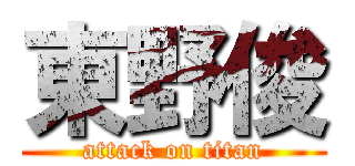 東野俊 (attack on titan)