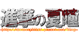 進撃の夏瞳 (http://memorybliss.pixnet.net/blog)