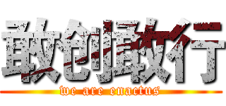 敢创敢行 (we are enactus)