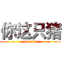 你这只猪 (you pig)