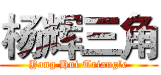 杨辉三角 (Yang Hui Triangle)