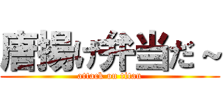 唐揚げ弁当だ～ (attack on titan)