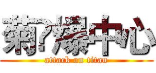 菊❀爆中心 (attack on titan)