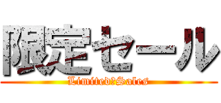 限定セール (Limited　Sales)