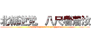 北朝逆党，八尺看着汝 (Chen bachi is watching you)