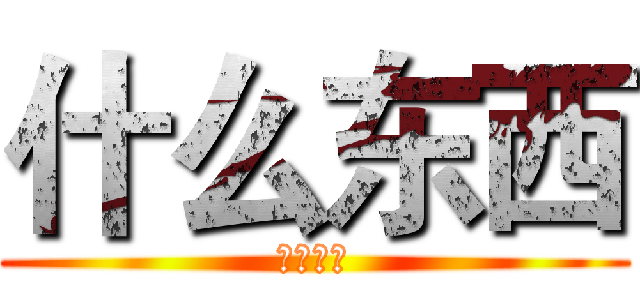 什么东西 (什么东西)