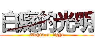 白癡的光明 (stupid of light)