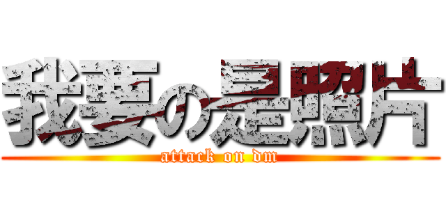 我要の是照片 (attack on dm)