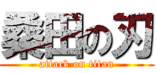 桑田の刃 (attack on titan)