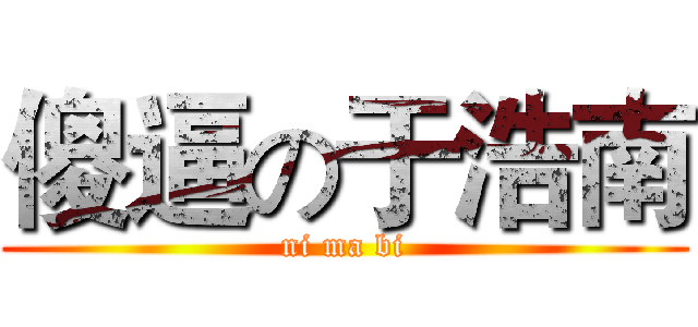 傻逼の于浩南 (ni ma bi)