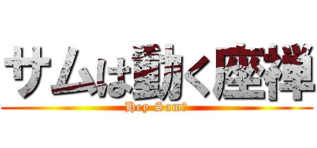 サムは動く座禅 (Hey Sam！)