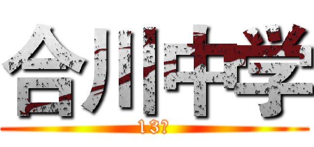 合川中学 (13班)