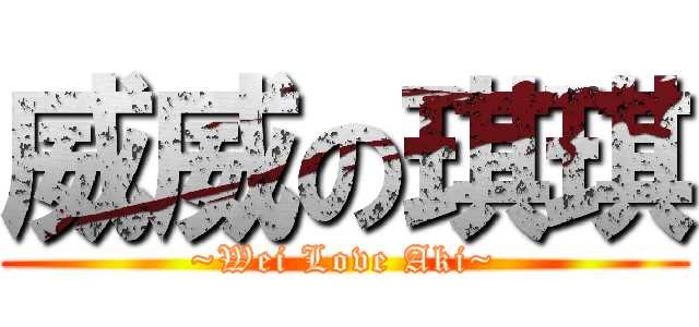 威威の琪琪 (~Wei Love Aki~)