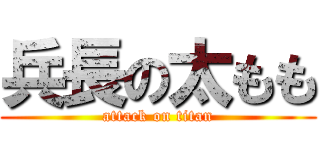 兵長の太もも (attack on titan)