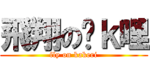 飛翔の咖ｋ哩 (fly on kakeri)
