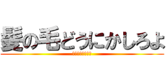 髪の毛どうにかしろよ (キモいんだよ死ね)