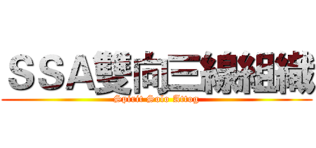 ＳＳＡ雙向三線組織 (Spirit Solo Attog)