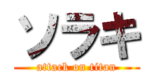ソラキ (attack on titan)