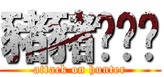 豬豬貓貓貓 (attack on hunter)