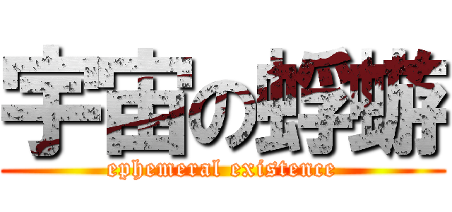 宇宙の蜉蝣 (ephemeral existence)