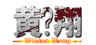 黄贞翔 ( Wilson Wong)