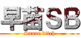 早苗ＳＢ (Sanae bitch)