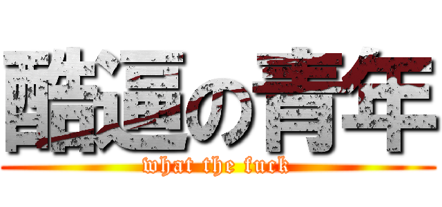 酷逼の青年 (what the fuck)